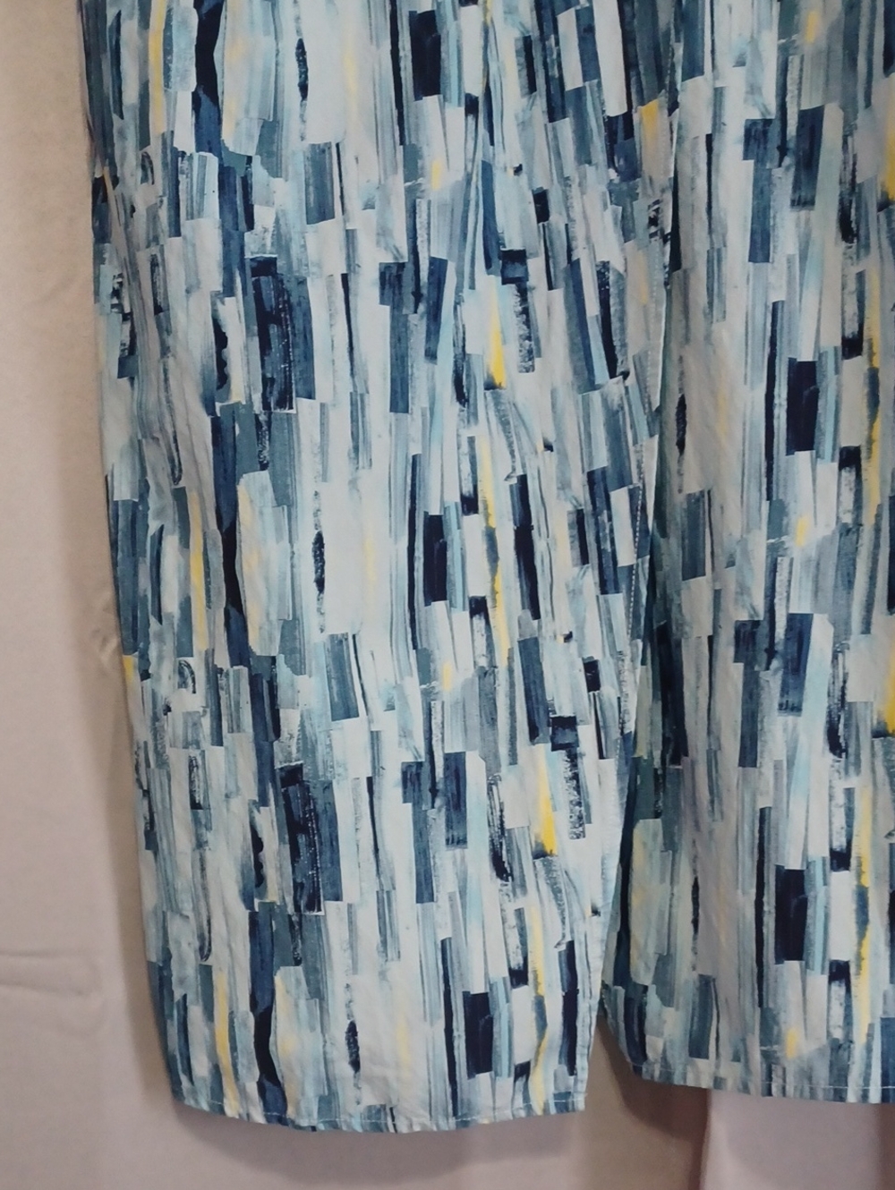 89th&Madison Short Sleeve Faux Wrap Midi Dress Pockets Sz M Elastic Waist Blue - Picture 9 of 15